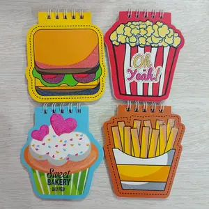 Pink Ocean Buku Catatan Kecil model makanan Cepat Saji Burger PopCorn Kentang Goreng  Fast Food and Sweet Serries Notebook Paper Stationery