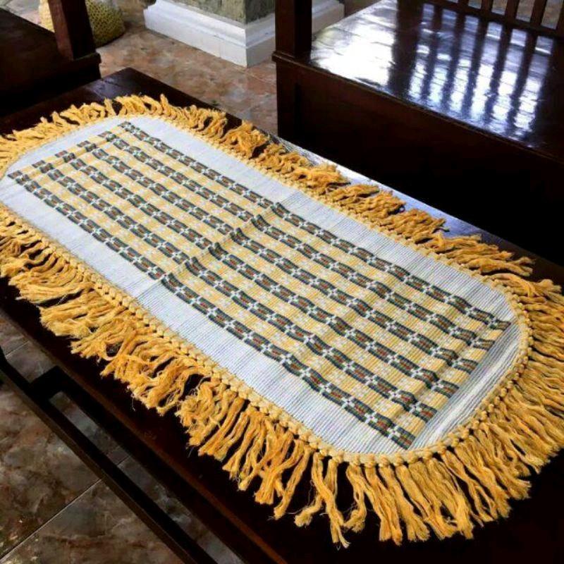 Taplak meja tamu pinggiran Benang rajut tradisional 0