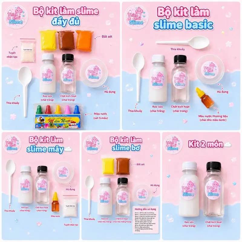 1 set làm slime - TikTok Shop Vietnam