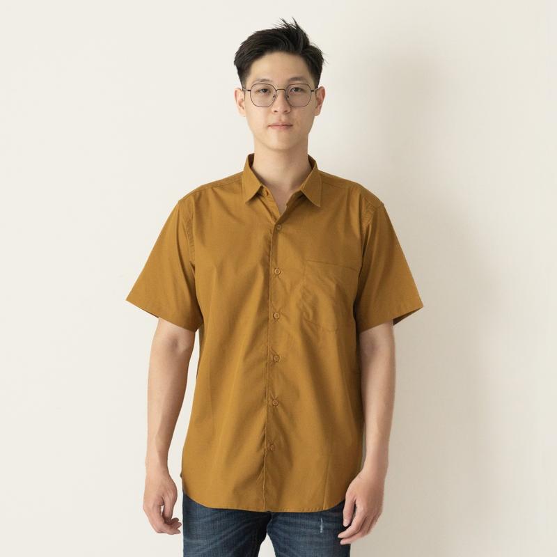 BENHILL Kemeja Basic Formal Pria Pendek Katun Poplin New Colors 4