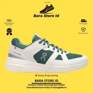 Sepatu Padel Or Tenis Shoes On Cloud The Roger Club House Pro White Evergreen Shoes