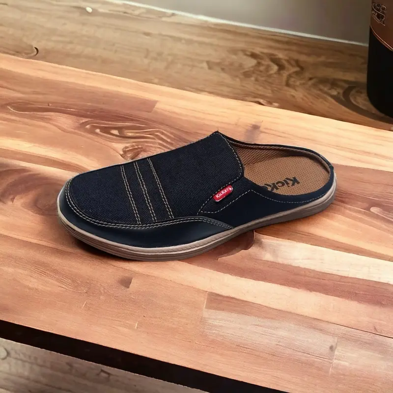 Sepatu sendal pria / sepatu slide pria / sepatu cowok / sepatu slip on pria Canvas 2
