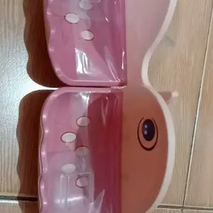 WHALE & BUNGA ROSE Tempat Sabun Batang Plastik