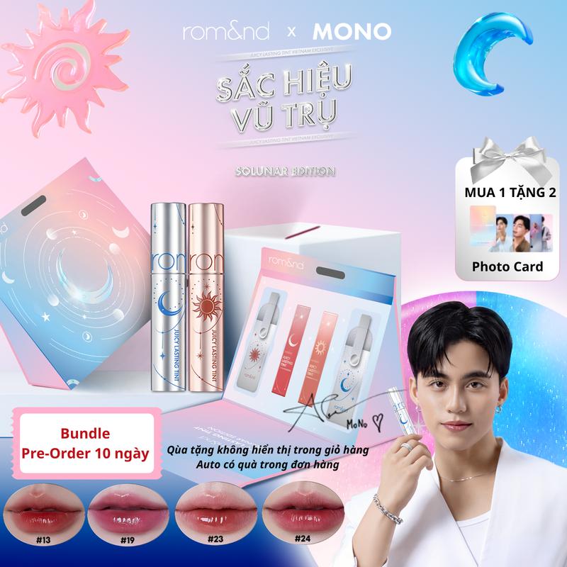 Pre-order 15 ngày - Bundle Solunar Must Have Rom&nd Combo 2 Son Tint Lì Romand Juicy Lasting Tint Solunar Edition 5.5g Bundle màu 23 + 24