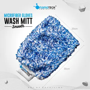 WASH MITT MICROFIBER GLOVES - nanoTECH PROTECTION - SARUNG TANGAN CUCI KENDARAAN WASHMITT MICROFIBER Car
