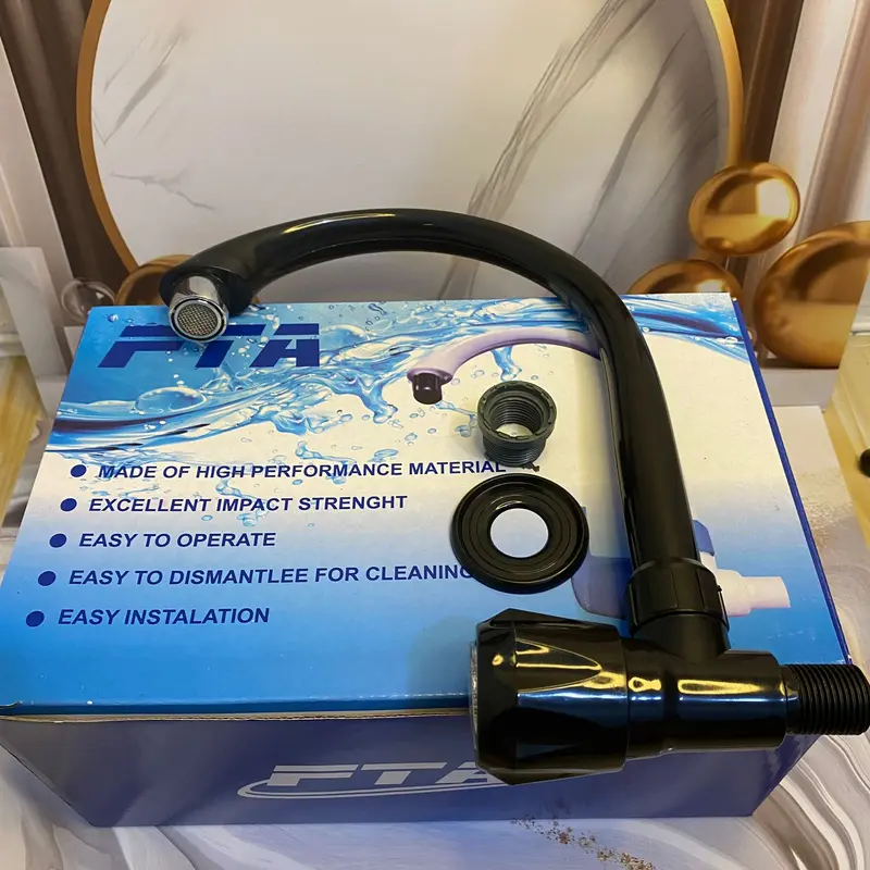 Keran air Keran angsa Mahkota PVC MURAH Mewah Cuci Piring / Wastafel / Kamar mandi / Dapur Hitam bathtub faucet 1