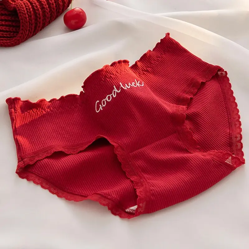 Celana Dalam Lucu Korea Katun - Good Luck Red 0