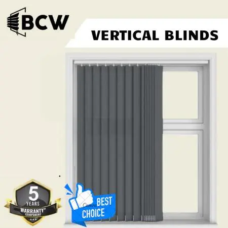 BCW Vertical Blinds Blackout 100% - Blok Cahaya 100% - Tirai Jendela - Tirai Curtain