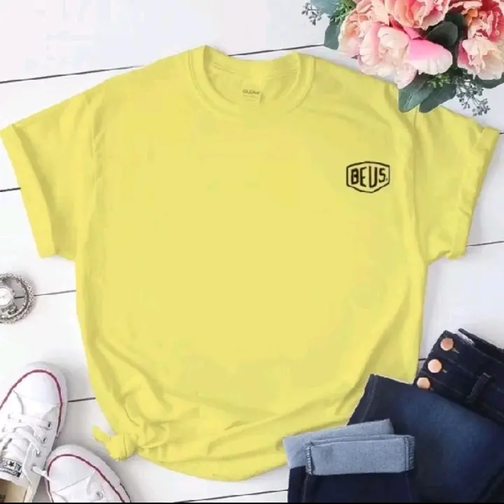 L.A. - Baju Atasan Kaos wanita Deus/Beus vneckwanita Fit Nyaman 5
