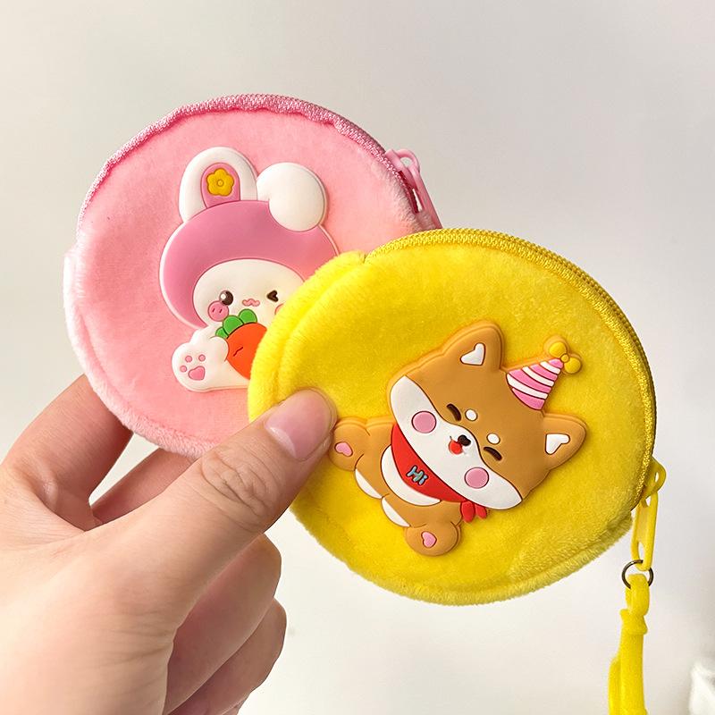 Hộp bao đựng tai nghe S P hình tròn có dây kéo chứa dây cáp sạc