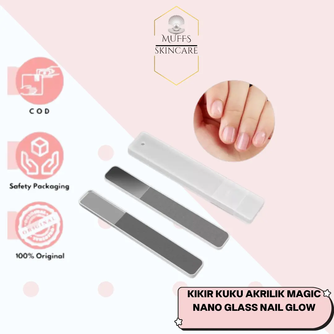 Alat Kikir Kuku Kilap Free Box Nail Buffer Glow Manicure