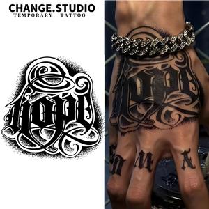 Hình Xăm Tạm Thời, Thiết Kế Hỗn Hợp, Hy Vọng Ở Phía Sau Tay, Kéo Dài Trong 15 Ngày, Không Thấm Nước Và Chống Chà Xát. Miếng Dán Hình Xăm