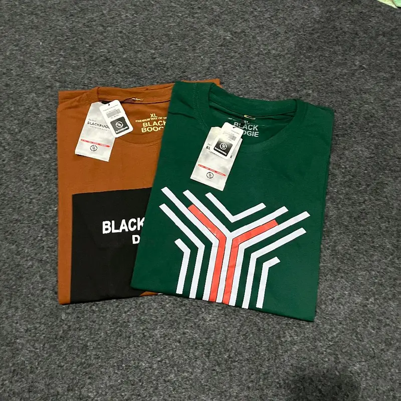 TERMURAH! 2 PCS hanya 50 ribu kaos distro  cowok cewek terbaru campur merek premium 24s pilih warna MLXLXXL3XL Keren Sablon 2