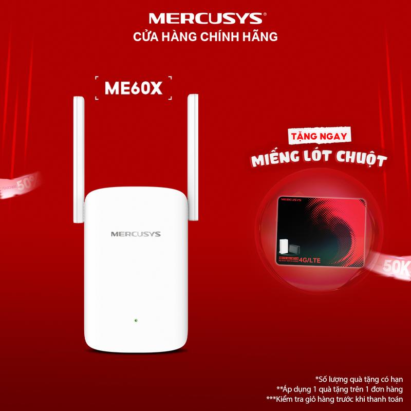 Bộ mở rộng sóng Wi-Fi 6 Mercusys ME60X AX1500 | Tăng Cường Và Mở Rộng Sóng Wi-Fi, Nhanh, Hiệu Suất Cao kích wifi