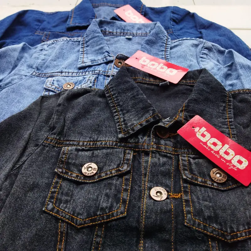 JAKET JEANS ANAK CEWEK ATAU COWOK 3 - 6 TAHUN 5