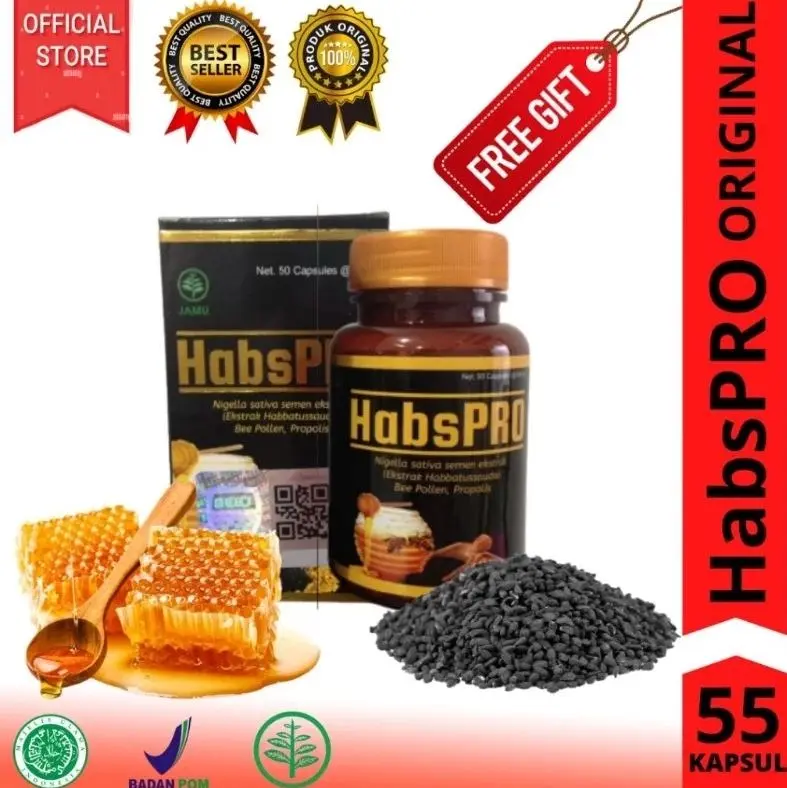 HABSPRO HERBAL ORIGINAL 100% BPOM PT BEST KEMASAN TERBARU