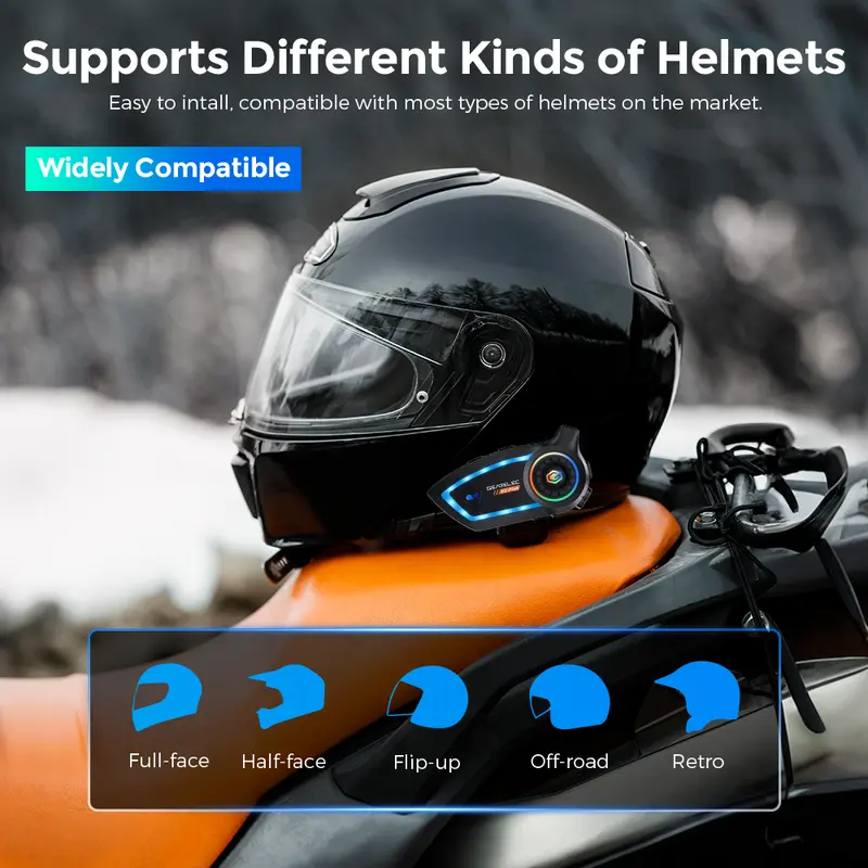 X2 PLUS GEARELEC INTERCOM Helm Headphone -2 riders 300m intercom+