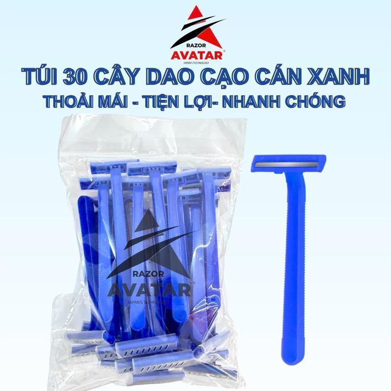 Dao Cạo Râu Dùng Một Lần 2 Lưỡi – Gói 30 Cái Tiện Lợi Cho Spa Khách Sạn Du Lịch
