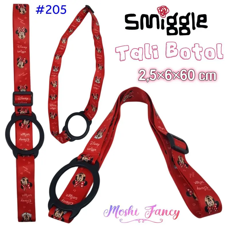 Tali Botol Smiggle Strap Panjang / Tali Botol Selempang Anak / Tali Tempat Minum Anak 3