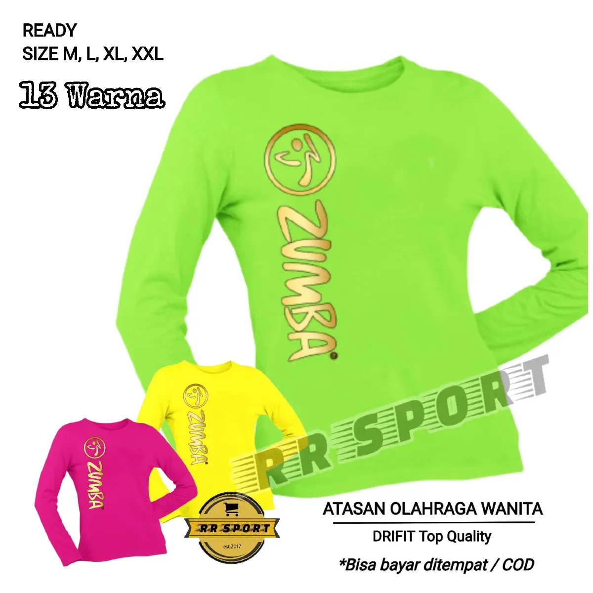 Baju senam baju olahraga wanita baju zumba baju aerobic baju yoga baju fitnes baju atasan senam kaos atasan senam  lengan panjang muslimah z 02