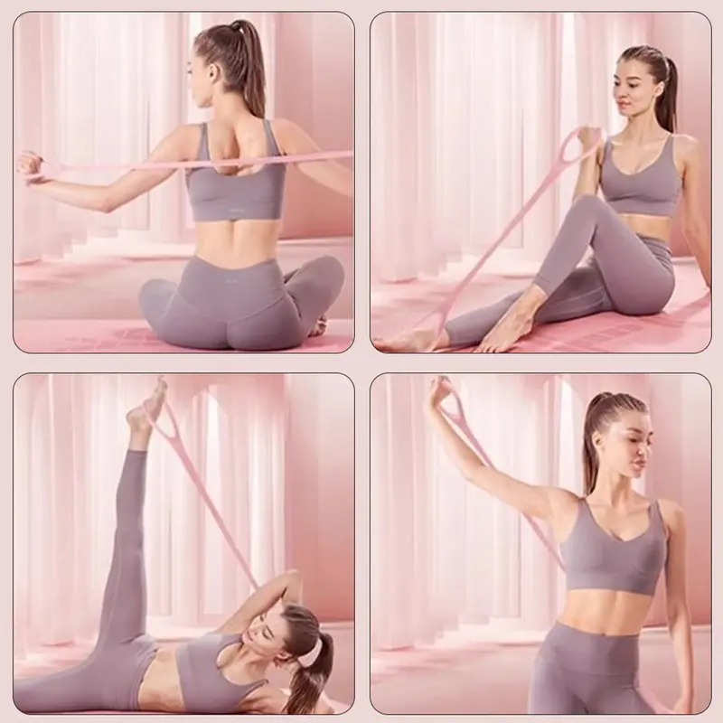 Dây Kháng Lực Thể Dục Hình Số 8, Để Tập Luyện Cánh Tay Và Lưng, Dây Đàn Hồi Cao Su Tập Cơ Tay 8