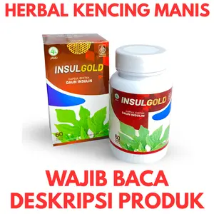 Kapsul InsulGOLD Herbal Kencing Manis Daun Insulin HALAL BPOM