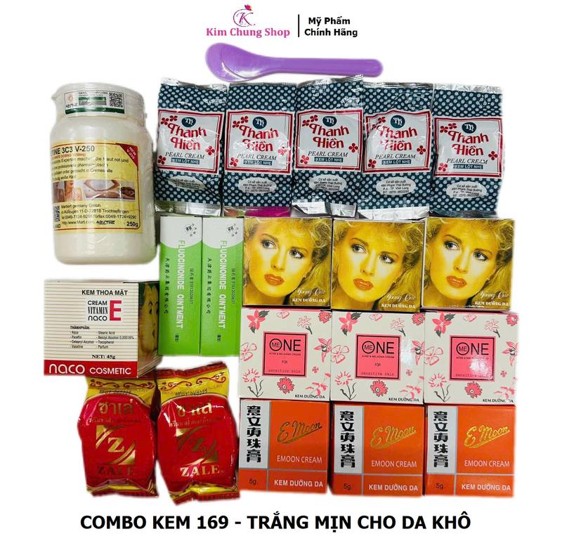 20 món Combo kem 169 dưỡng trắng và dưỡng ẩm mịn dành cho da khô Kem body