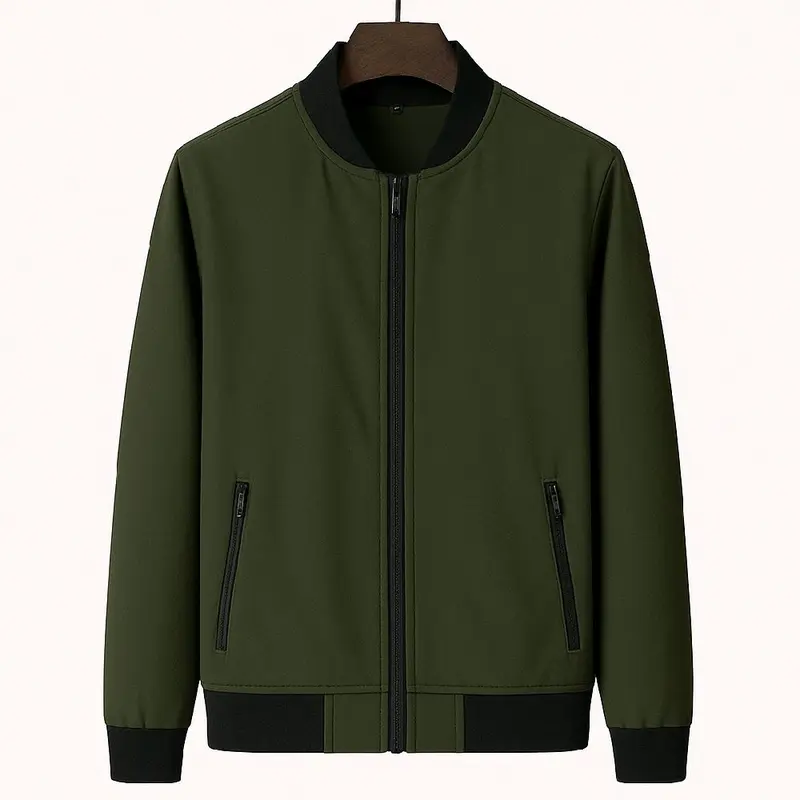 Jaket Bomber Pria Jumbo, Jaket Pria Dewasa Abu Tebal,Jaket pria big size M L XL XXL 3XL 4XL 5XL 6XL 7XL 8XL  Casual Unisex 5