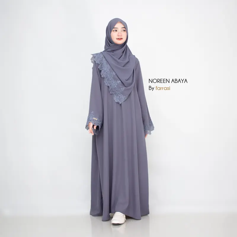 Farrasi Abaya Noreen Set Hijab 1