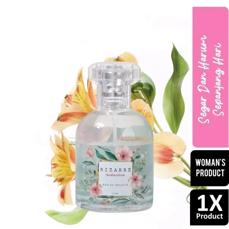 PARFUM EAU DE TOILETTE BIZARRE 50 ml/ MINYAK WANGI/ EDT SPRAY TAHAN LAMA/ Parfum/ Wangi/ Tahan Lama/ Wanita/ Pria/ Segar dan Harum/ Wanita/ Perfume 6