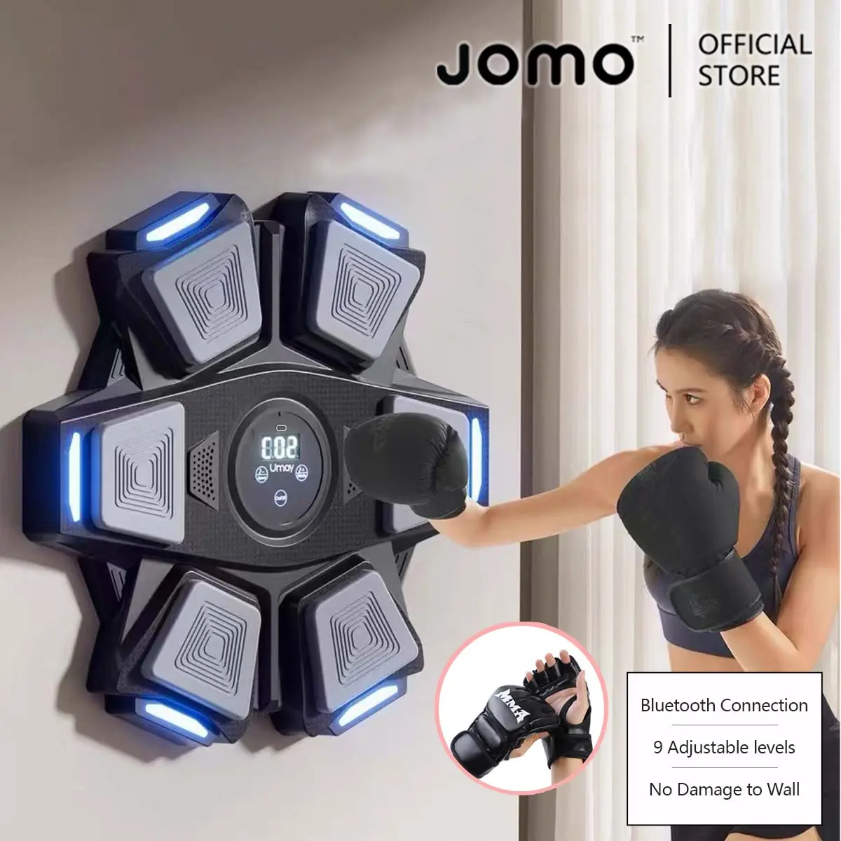 JOMO Premium Quality Music Boxing Machine With boxing Gloves