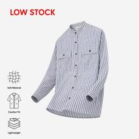 Gambar DUHA Baju Koko Linen Lengan Panjang - White Navy - Sayf - L dari Duha Muslim Wear Kota Tangerang 1 Tokopedia