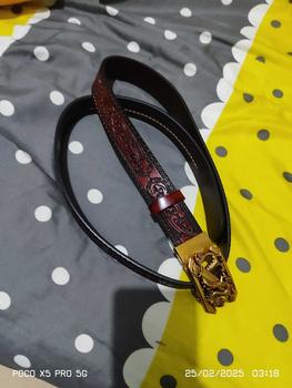 Product Review of Sabuk Gesper Ikat Pinggang Pria Ukir Kulit Sapi Model Naga Dragon from Z**i 0