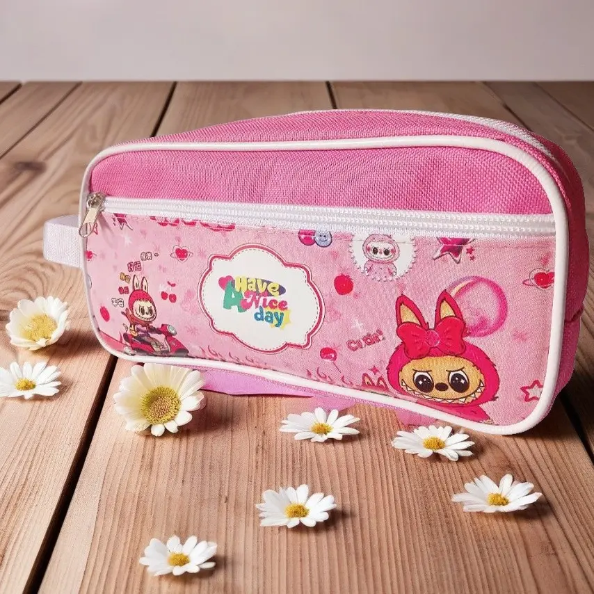Tas Pensil anak perempuan gambar labubu lucu viral tempat pensil alat tulis