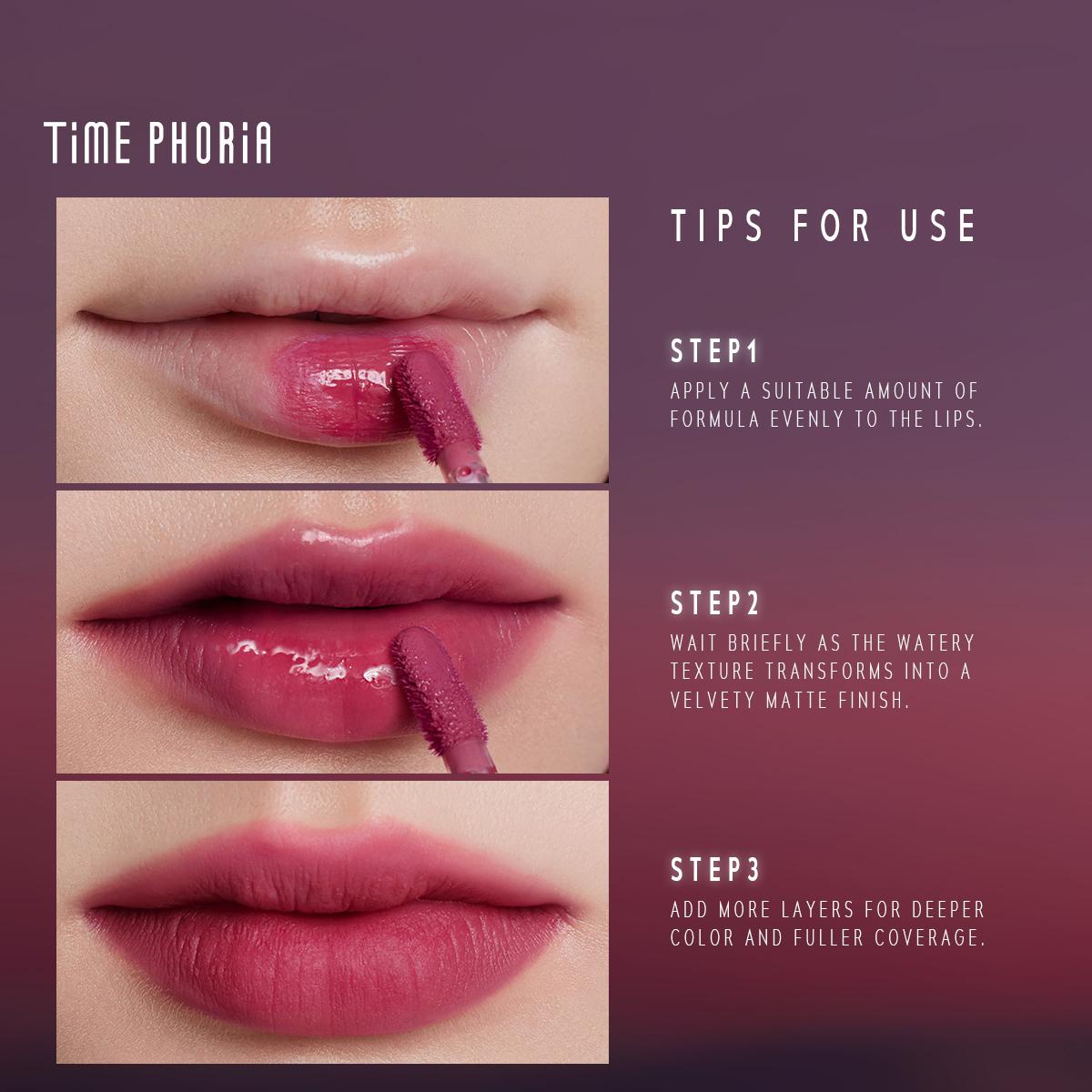 TIMEPHORIA ALTERA BLURRING LIP TINT+LIP MATTE 2PCS
