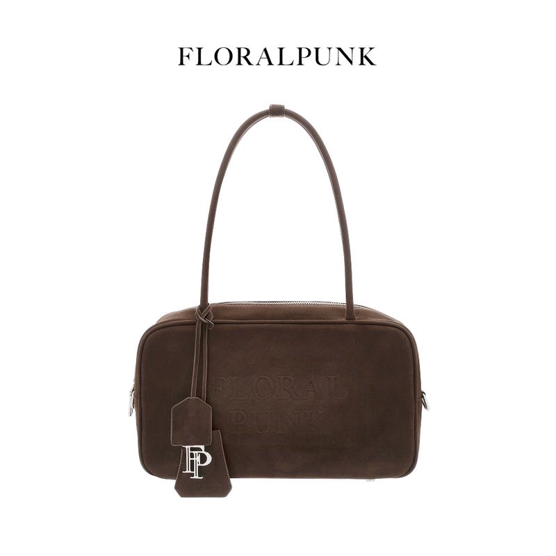  Túi xách Floralpunk Berlin Briefcase - Small - Suede Brown 