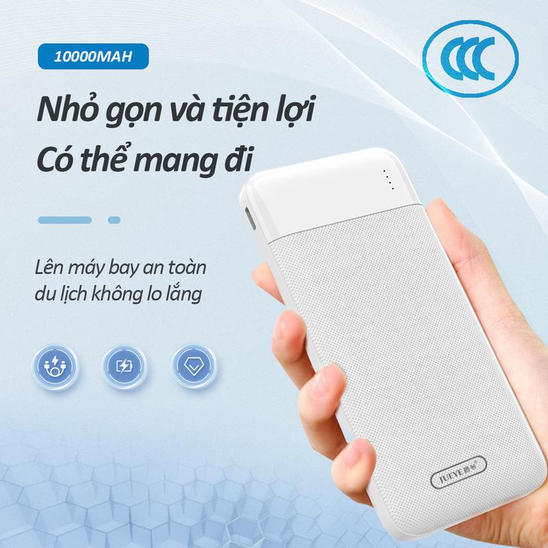 Sạc dự phòng, dung lượng 10000mAh, có đèn LED