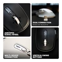 Gambar REXUS Flow QZ20 Ergonomic Silent Click Wireless - Office Mouse Wireless dari Techno Computer Bali Kota Denpasar 2 Tokopedia