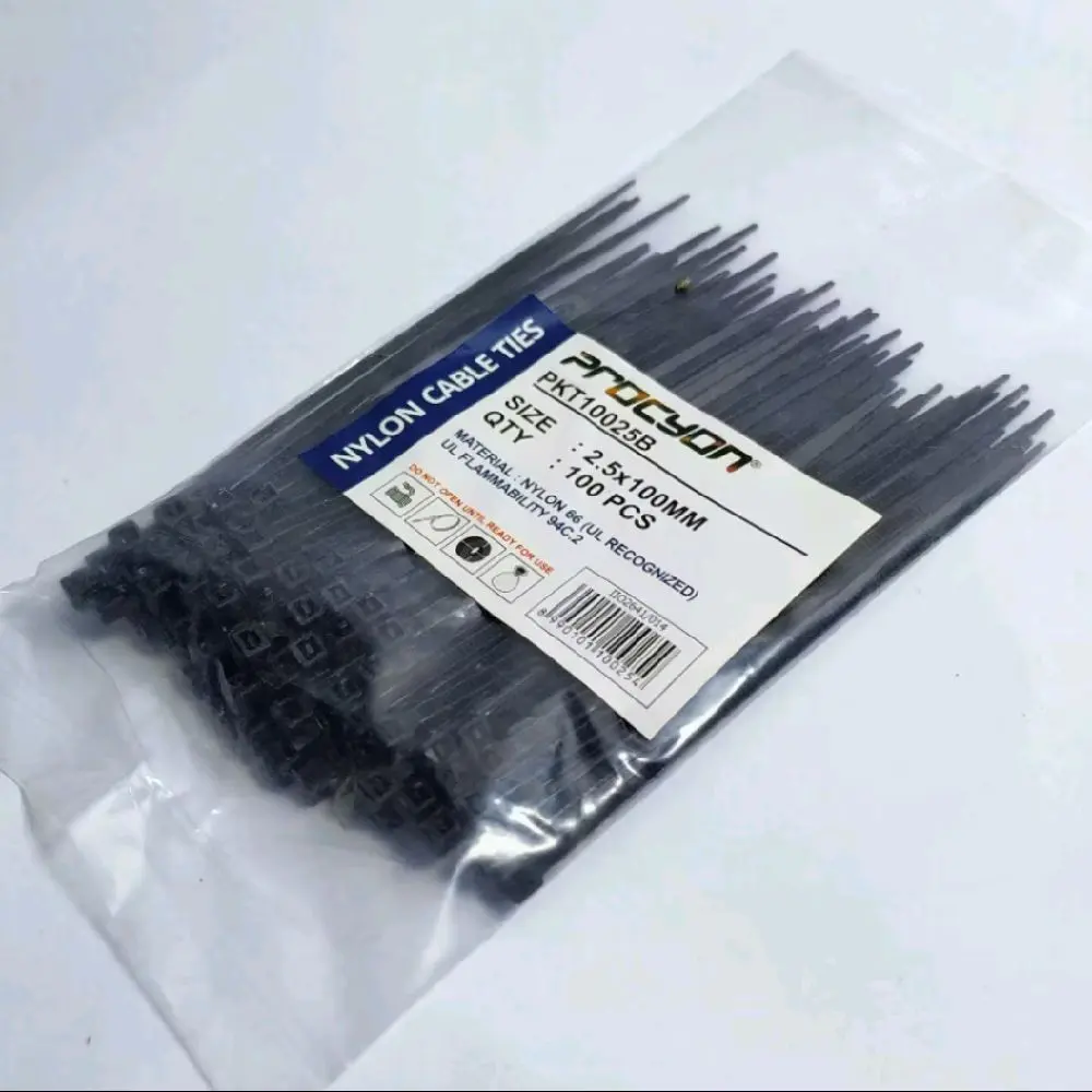 Kabel Ties Nylon Cable isi 100 pcs - Hitam