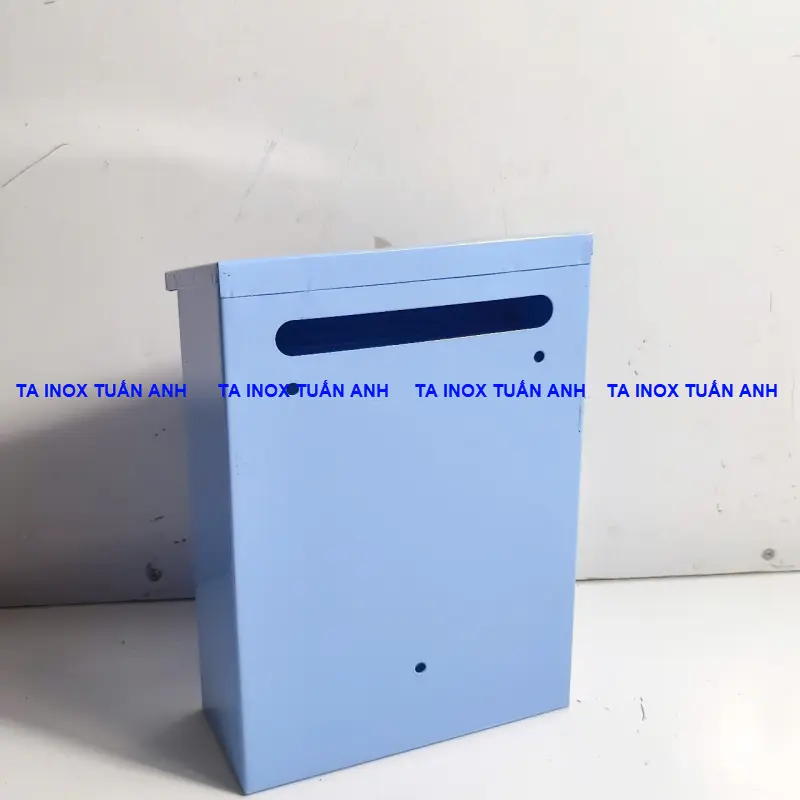 Thùng đựng thư hộp đựng thư báo thư góp ý nhỏ màu xanh biển 3