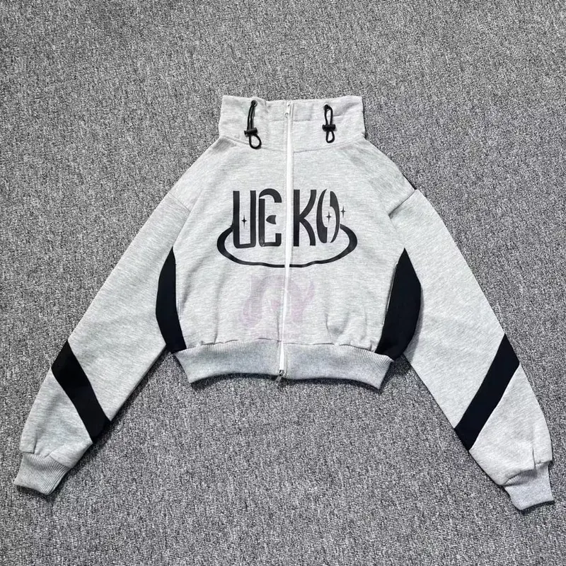 Veko Jacket Crope Wanita Oversize - Jacket Wanita Croope Korean Style Kekinian 2
