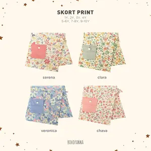 BOHOPANNA - SKORT PRINT 3.0 - BAWAHAN ANAK PEREMPUAN