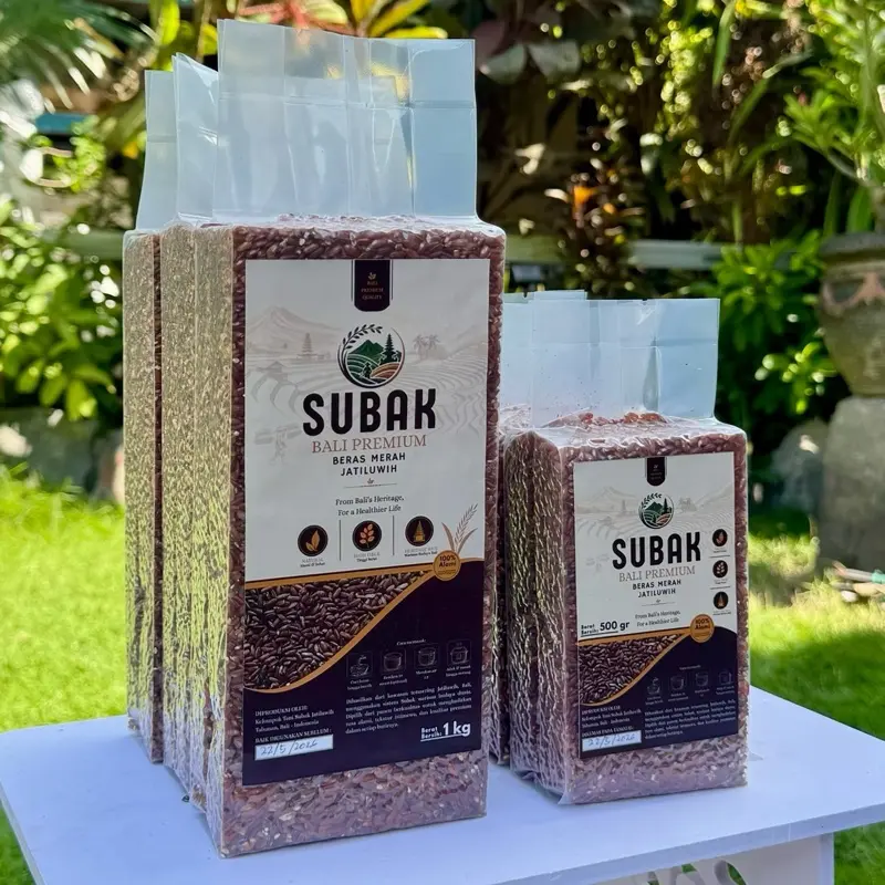 Beras Merah Jatiluwih Premium Asli Bali | 500gr & 1kg | Diet Sehat Body Goals | Vacuum Pack | Tinggi Serat | Food Rice Nasi Beras Merah