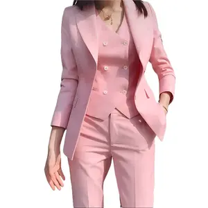 Jas Blazer Wanita pink Blazer & Celana / Setelan Resmi Wanita / Blazer Wanita Kerja Polos  Kantor Hanya Jas dan Celana Saja