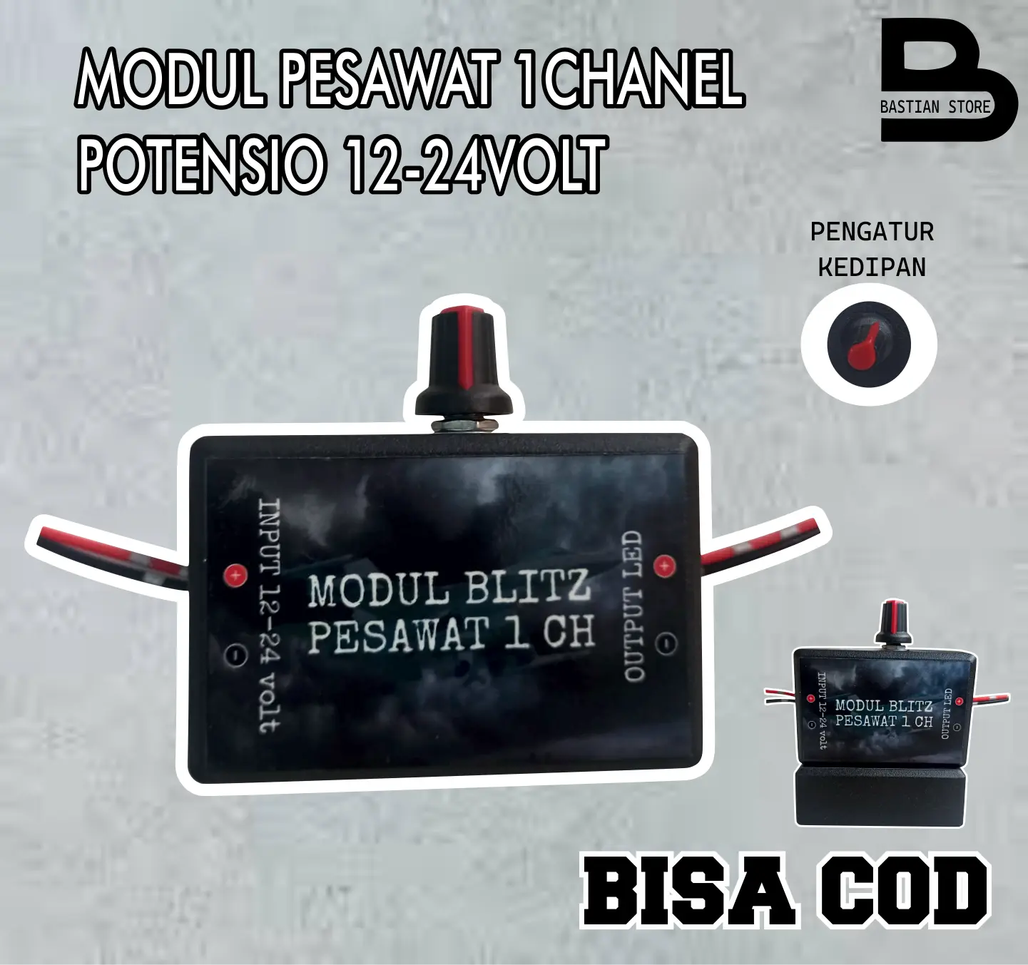 MODUL LED KEDIP 12VOLT , MODUL LED 24 VOLT MODUL LAMPU 1 KALI KEDIP SUDAH PAKE POTENSIO PENGATUR KEDIPAN 12/24 Volt BISA Bohlam