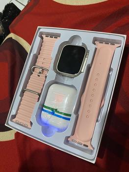Product Review of [BELI 1 DAPAT 4] JAM SMARTWATCH I8ULLTTRA 2 TALI -TWS- JAM TANGAN FASHION - PELACAK KALORI - PELACAK DENYUT JANTUNG from I**😜 2