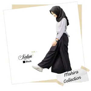 Celana Rok Muslimah Kekinian Wanita Outdoor Bahan Katun Polymicro Panjang Bawahan Celana Cargo