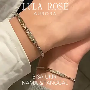 Lula Rose Gelang Valentine Titanium Bisa Ukir Nama Hadiah Pacar Anniversary