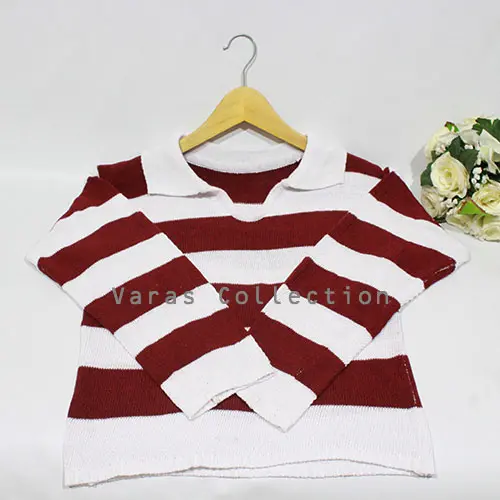 Varas Collection - Favor Sweater Rajut Wanita Murah Korean Style Collarneck - Fit, Baju Knitwear Motif Panjang Atasan Oversize Basic 7
