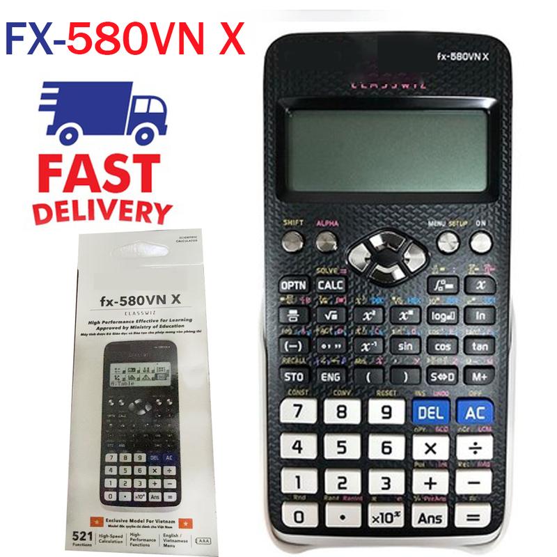 Máy tính khoa học FX-580VN X cho học sinh lớp 12 và sinh viên đại học